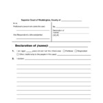 Blank Declaration Form Declaration Form