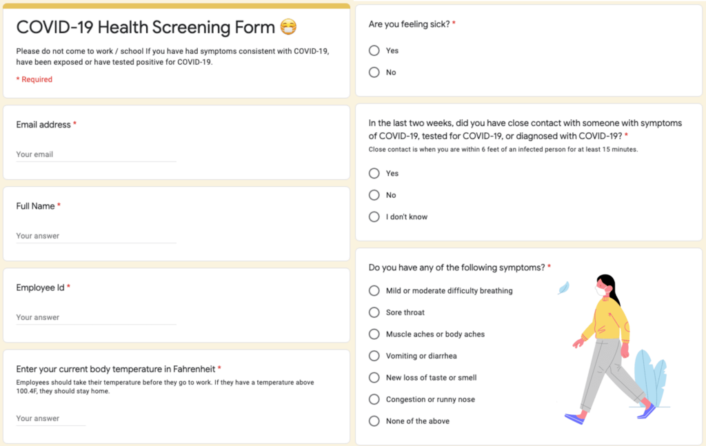 Build A COVID 19 Self Assessment Tool With Google Forms Free 