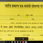 Caste Validity Certificate Form Sample Certificate