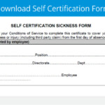 Cerificate Templates Where Do I Get A Self Certificate Form