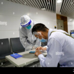 Chongqing China 29th Mar 2020 A Staff Member Of The Customs Helps A