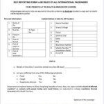 Coronavirus Flying To India Filled Printout Of Self declaration Form