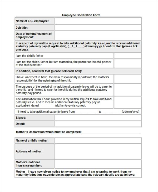 FREE 27 Sample Employment Forms In PDF MS Word Excel
