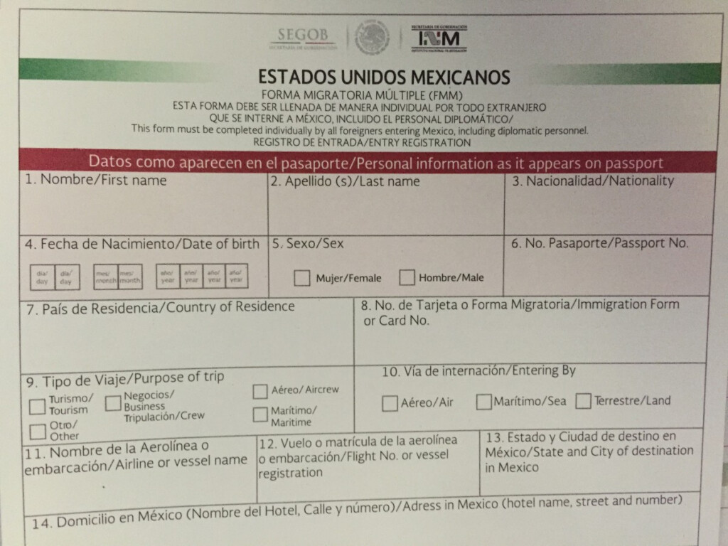 Learn About Your Mexico Visitors Permit FMM