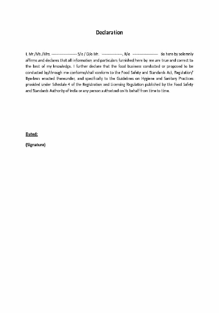  PDF Self Declaration Form In English PDF Download InstaPDF