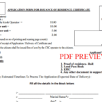 Self Declaration Form For Residence Certificate Odisha PDF Download