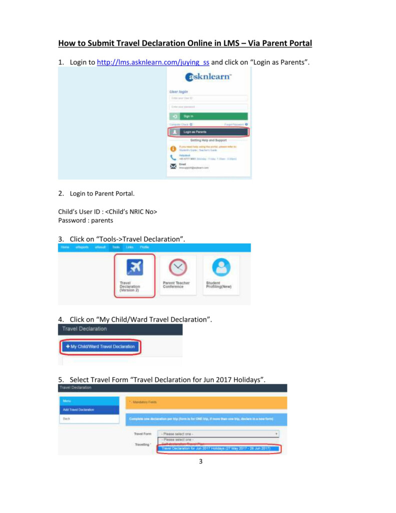 Travel Health Declaration Form COVID 19 Update The 5th Edition Of 