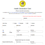 Travelers Health Declaration Form Brazil Declaration Form