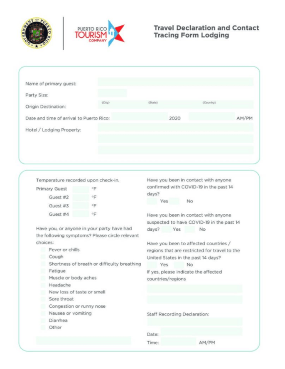 United States Travel Health Declaration Form David Y Ige Governor S