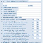 Andrew And Emmas Wedding US Customs Declaration Form And Entry Into