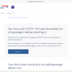 British Airways Covid Documentation Trial
