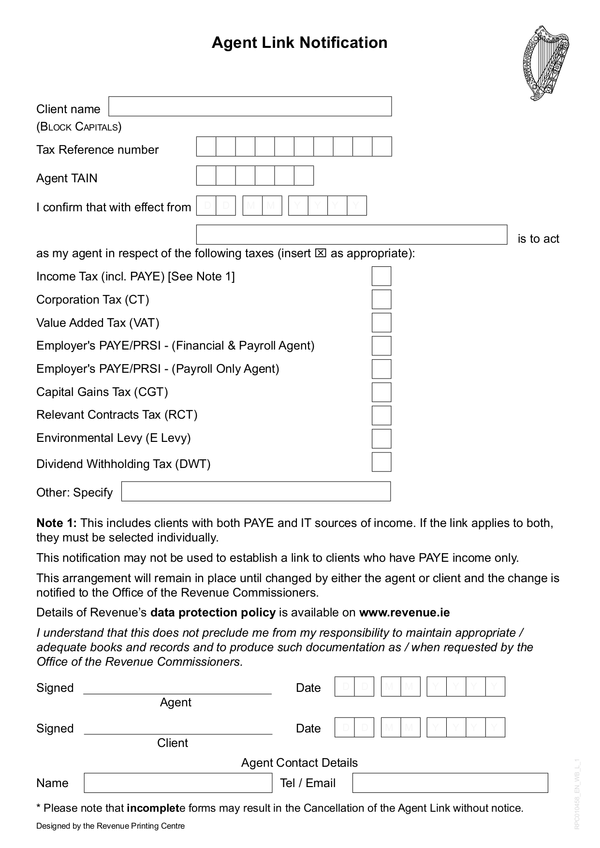 Fill Free Fillable Irish Tax Customs PDF Forms