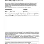 Form Of Declaration Criminal Convictions Fill Out Sign Online DocHub