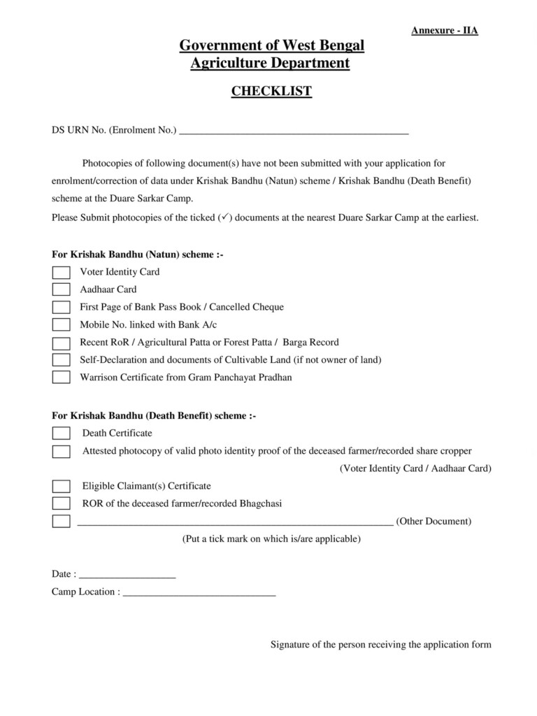  PDF Krishak Bandhu Self Declaration Form 2022 PDF Download PDFfile