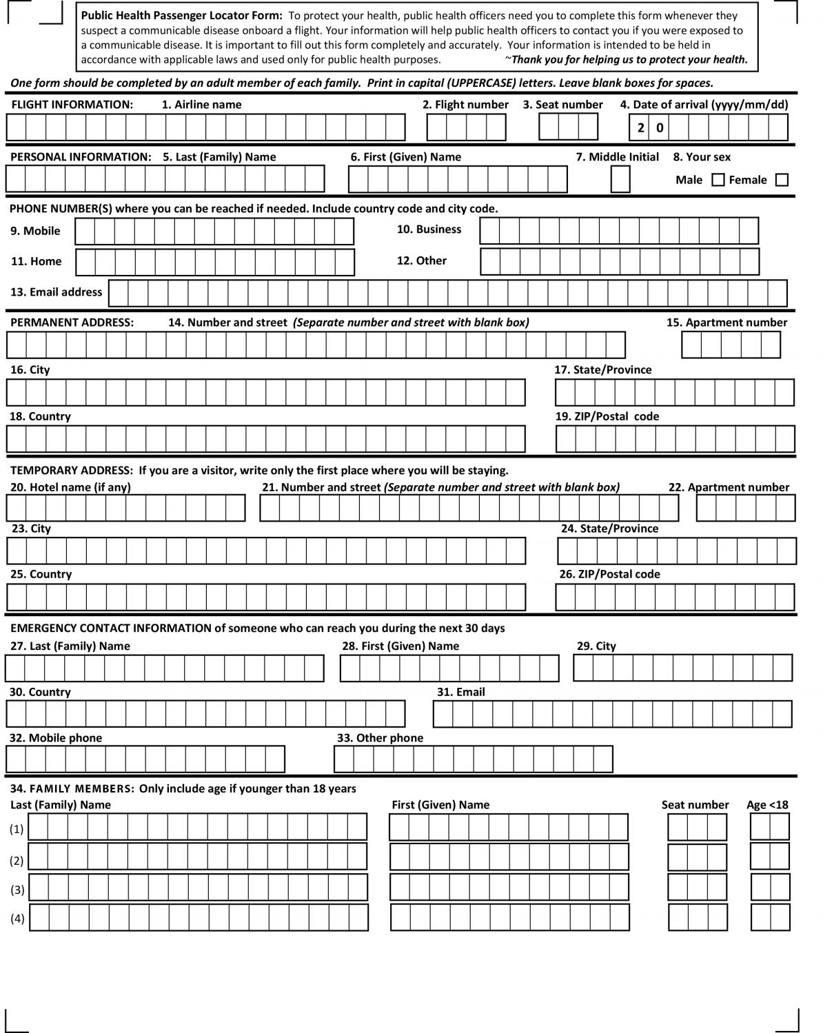 Public Health Passenger Locator Form By Malta Tourism Authority Issuu