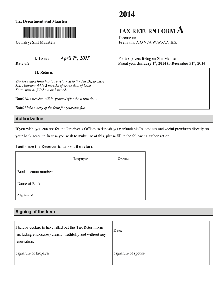 Tax Office Sxm Fill Online Printable Fillable Blank PdfFiller