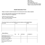 Travel Health Declaration Form FREE 7 Travel History Forms In PDF