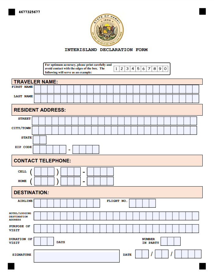 Travel Health Declaration Form Travel Declaration Form Keep This 