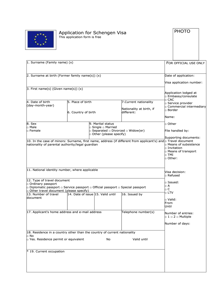 Belgium Visa Application Form Online Fill Out Sign Online DocHub