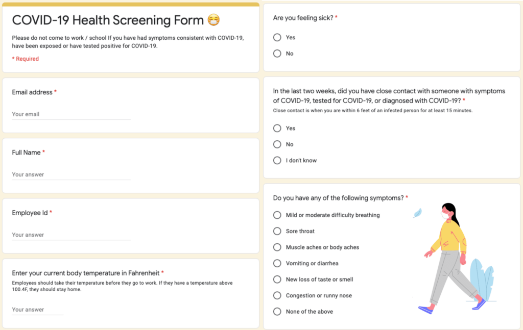 Build A COVID 19 Self Assessment Tool With Google Forms Digital 