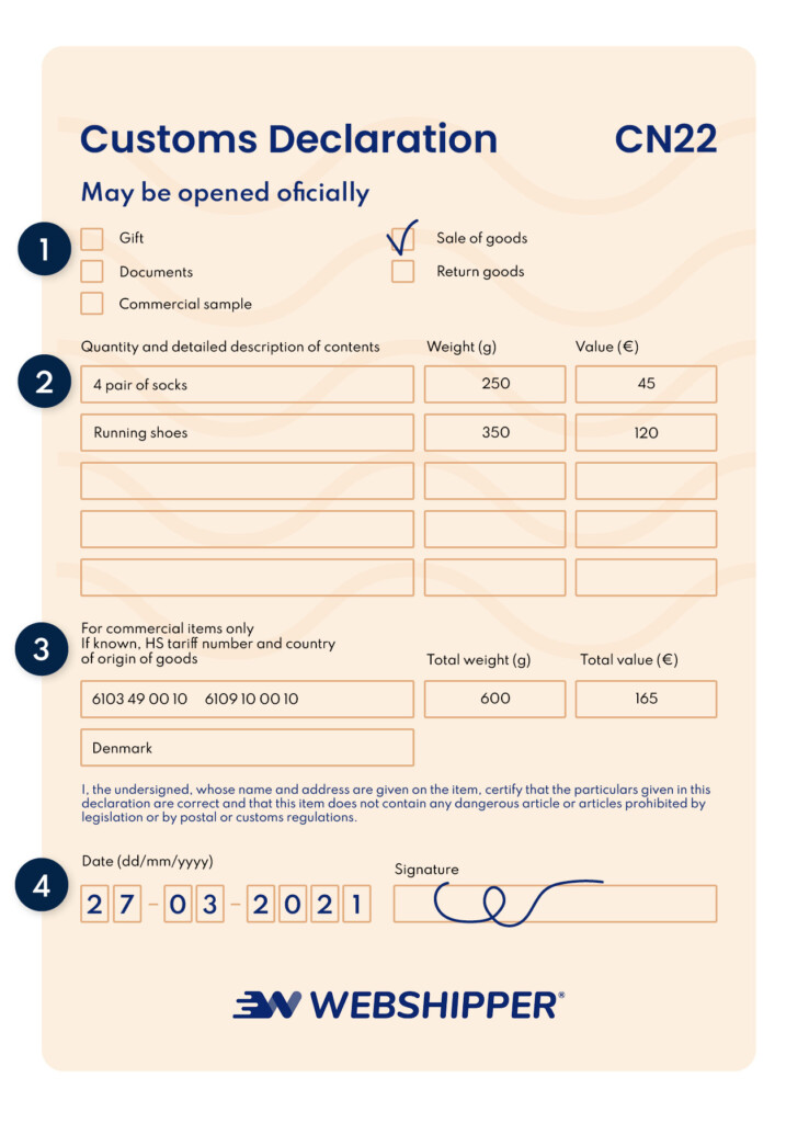 Custom Declaration Form Malaysia Carolyn Parr