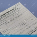 Customs Declaration Form At Airport Counter Stock Image CartoonDealer