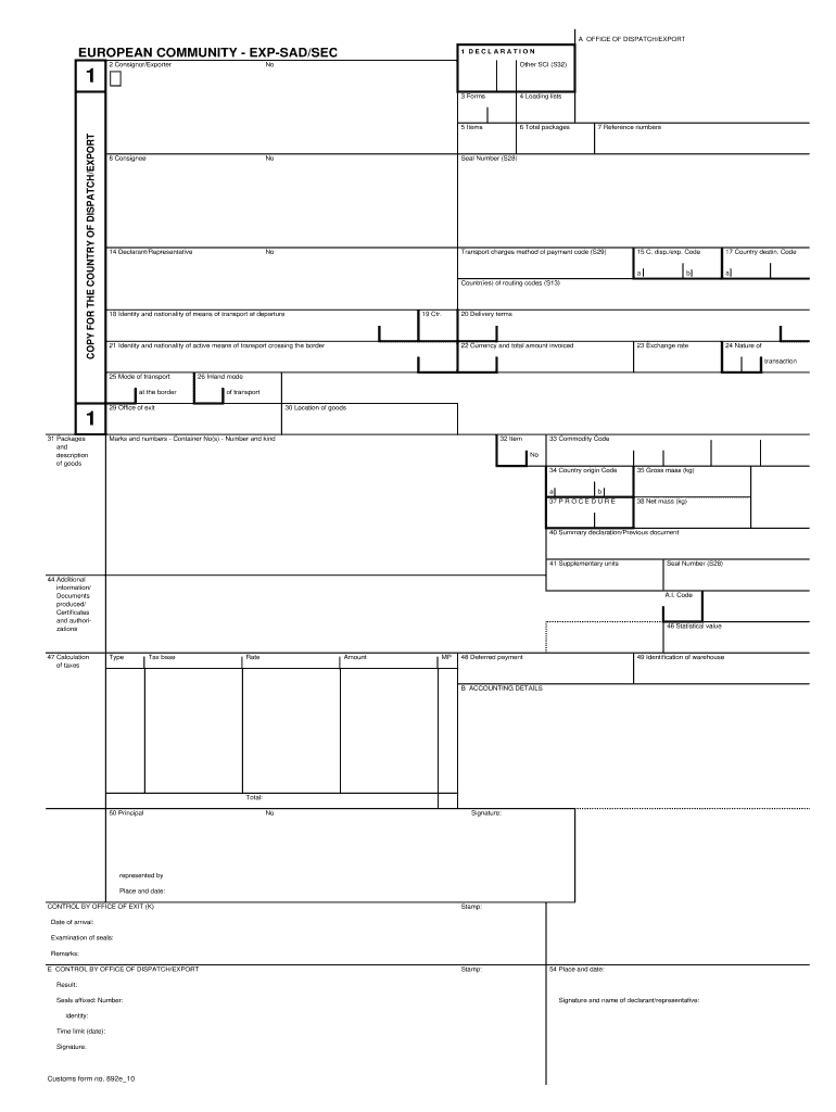 Expsad Form Fill Online Printable Fillable Blank PdfFiller