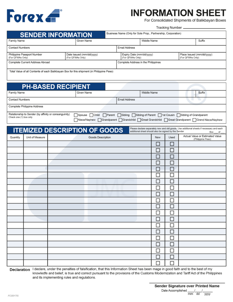 Forex Cargo Info