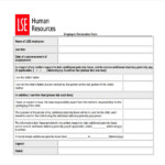 FREE 11 Sample Employee Declaration Forms In PDF Excel Word