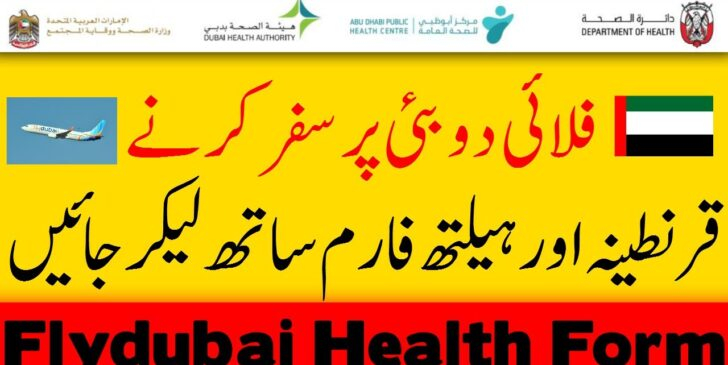 Health Declaration Form And Quarantine Undertaking Form On Flydubai 