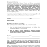 Health Declaration Form Appraisal Documentation