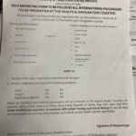 Health Declaration Form United Airlines HAELTHO