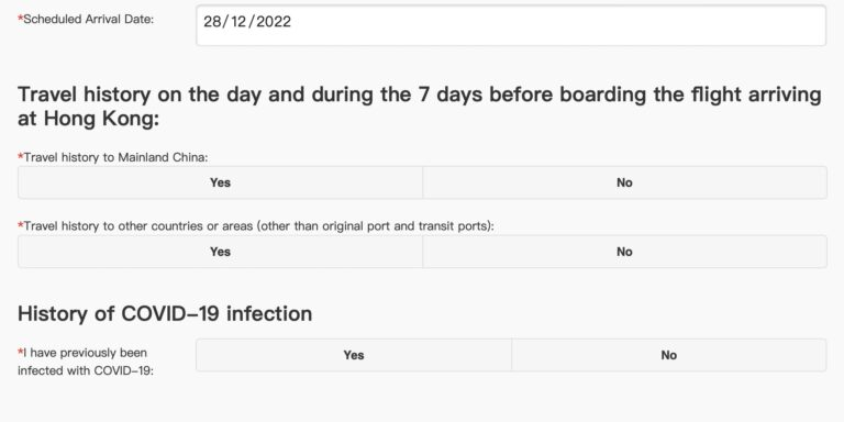 How To Fill Health Declaration Form To Get QR Code To Enter Hong Kong 