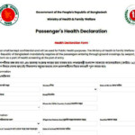 How To Fill The Health Declaration Form Online English DailyProbash