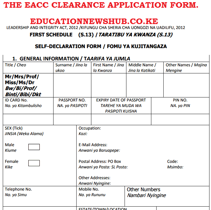 How To Get Clearance Application From The Ethics And Anti corruption 