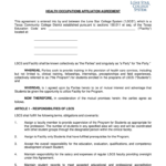Lone Star College Health Occupations Affiliation Agreement 2014 Fill