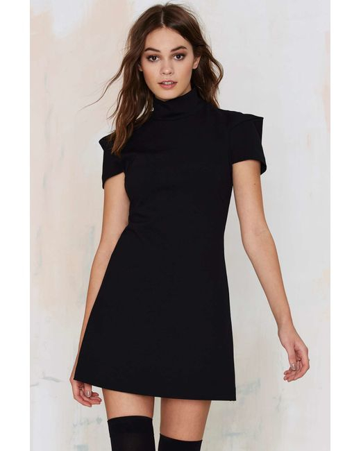 Nasty Gal Perfect Form Mini Dress Black In Black Lyst