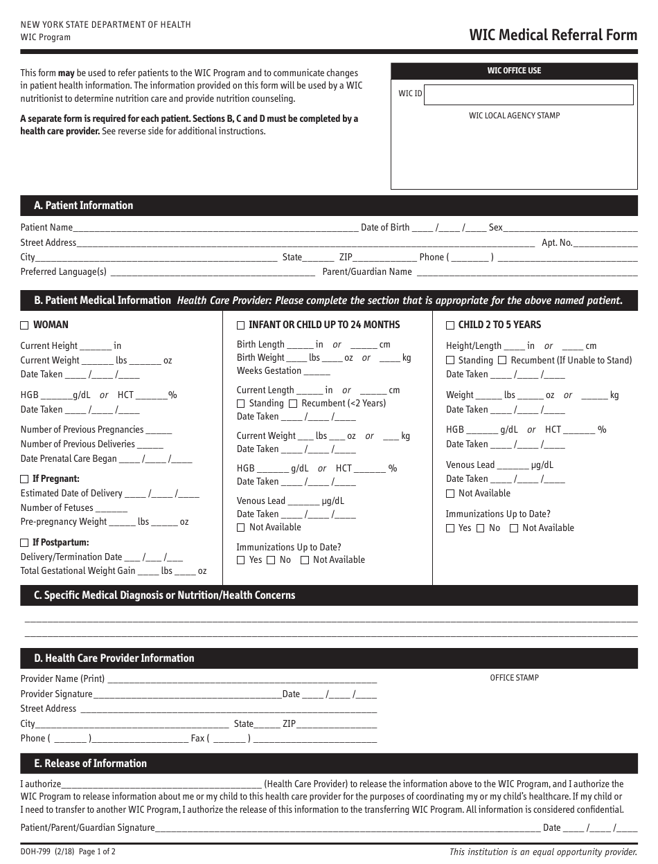 New York State Traveler Health Form