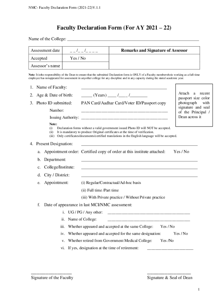 Nmc Declaration Form 2022 23 Fill Out And Sign Printable PDF Template 
