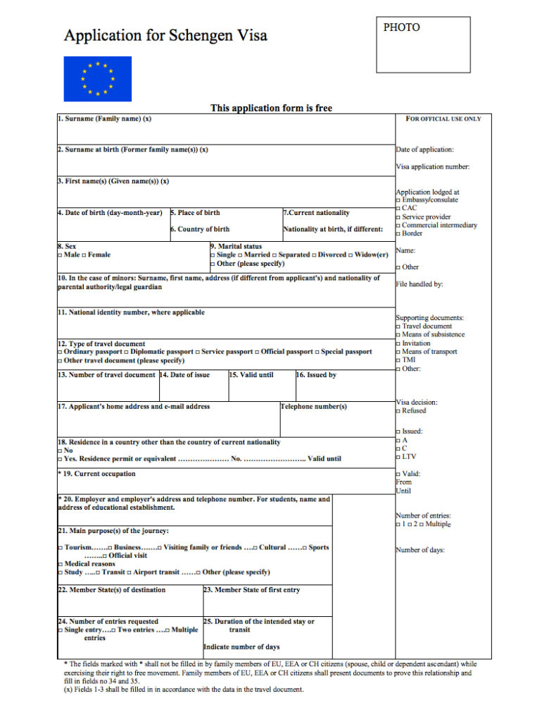 Nyelv Uralkodik Kabin Sample Schengen Visa Application Form Filled T ny