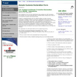 Sample Customs Declaration Form CBP Gov DocsLib