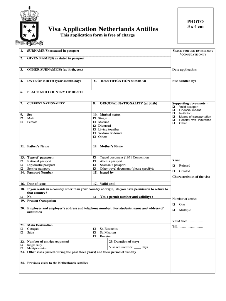 Schengen Visa Application Form Netherlands Pdf Fill Out Sign Online 