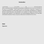 Self Declaration Form PDF Free Download PDF Hunter