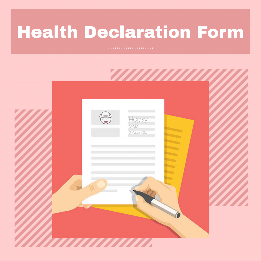 Travel Health Declaration Form COVID 19 Pandemic In Mainland China 