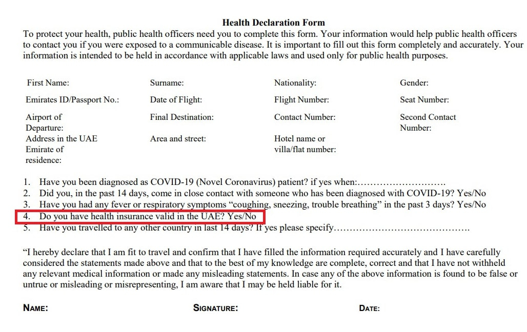 Travel Health Declaration Form Indigo Self Declaration Form Pdf 