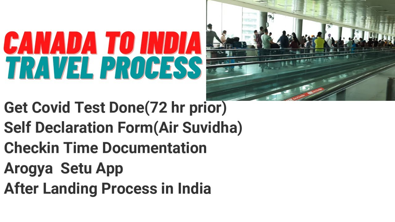 Canada To India Travel Process Filling Air Suvidha Self Declaration