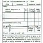 CN22 Sri Lanka My CN22 Customs Declaration Sticker From Sr Flickr