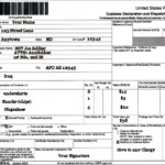 Customs Declaration Form Usps Declaration Form