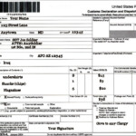 Customs Form 2976 A For AnySoldier