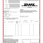 Dhl Dg Form Fill Online Printable Fillable Blank Within Dangerous